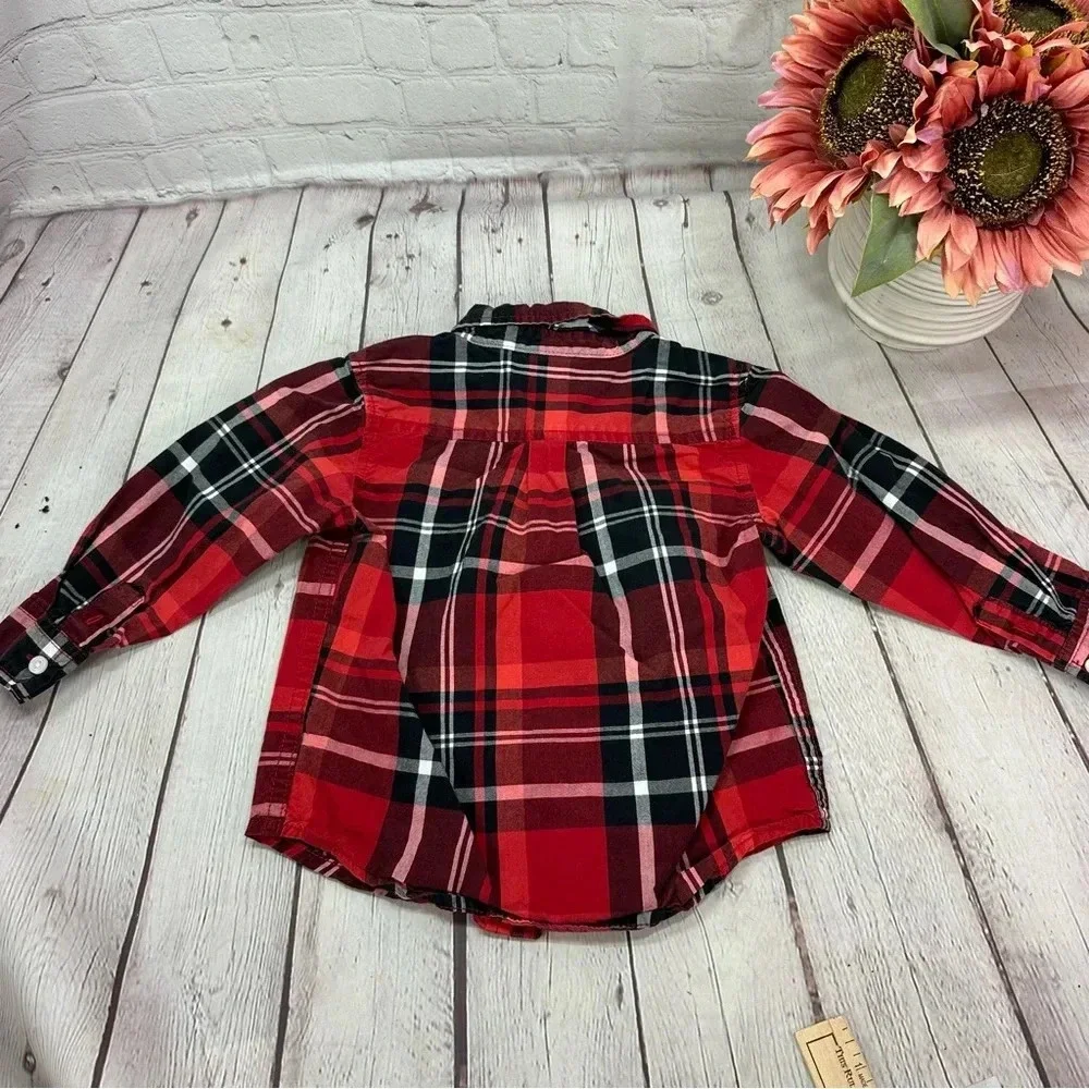 Fall 04 gymboree lumberjack plaid button up shirt sz 2T